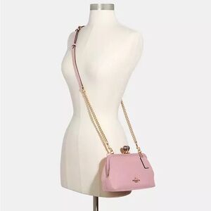 Coach Pink Crossbody Bag with kiss lock